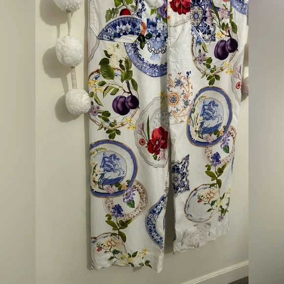 Anthropologie The Colette Wide Leg Cropped Pants by Maeve - Picture 7 of 13